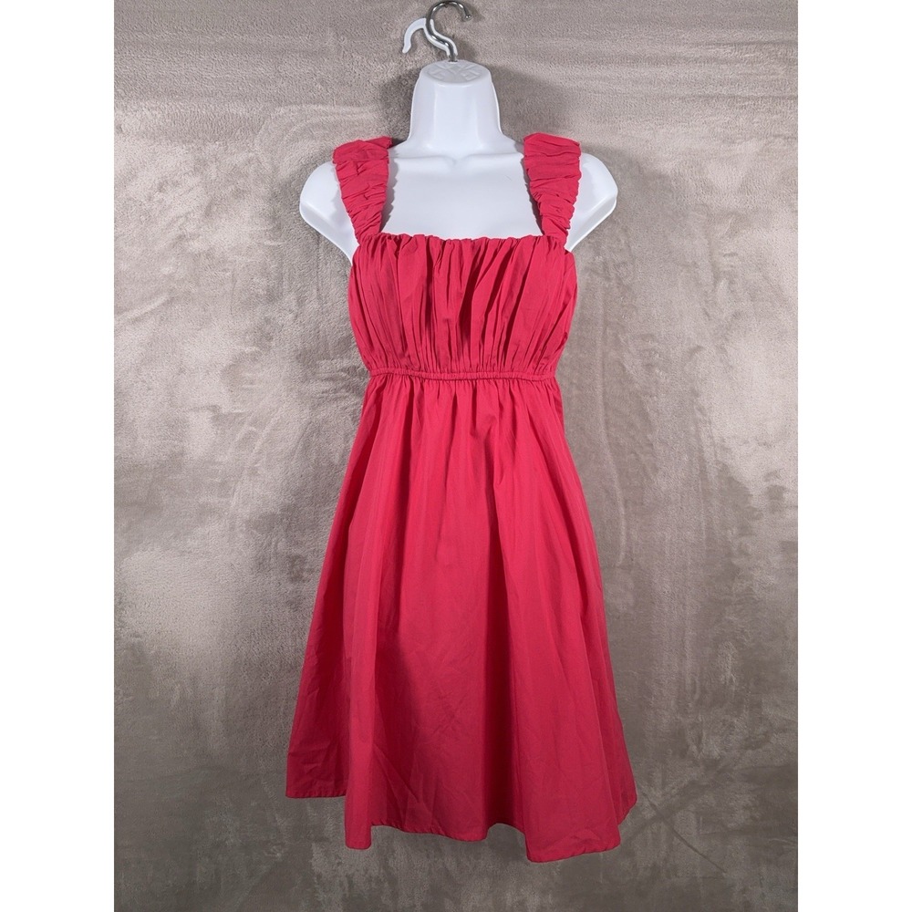 Abercrombie & Fitch Trevor Project Dress Womens Medium Pink Smocked Mini Cotton